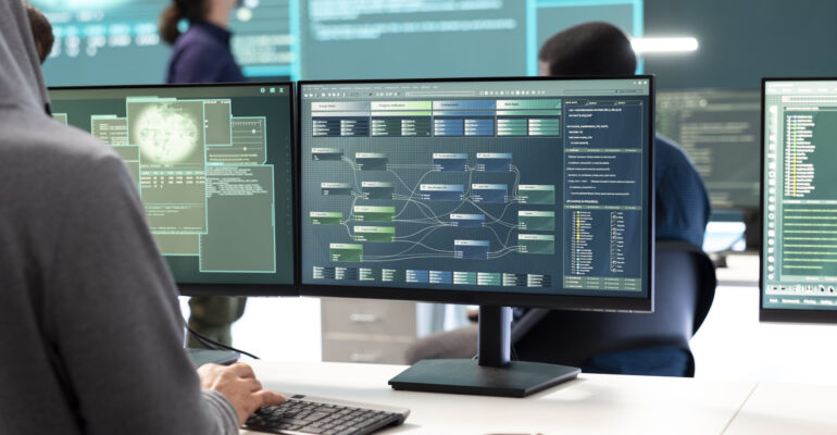 Cyber security experts working on spyware and malware detection