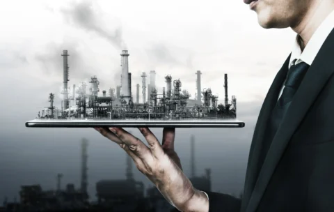 future-factory-plant-energy-industry-concept-creative-graphic-design-oil-gas-petrochemical-refinery-