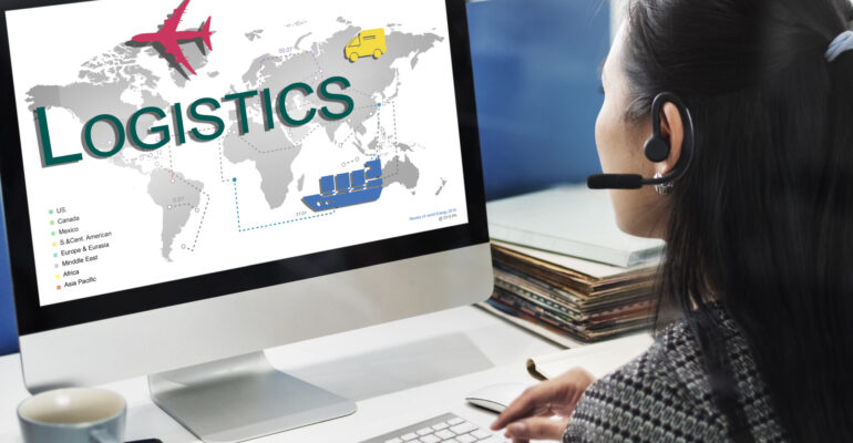 Logistics Freight Management Storage Supply Concept